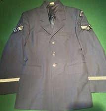 Casaco jaqueta de serviço azul USA Air Force USAF masculino 36 base curta guarda de honra comprar usado  Enviando para Brazil