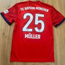 2018-19 *25 Müller Bayern Monachium Adidas Domowa koszulka piłkarska Bundesliga T mobile na sprzedaż  PL