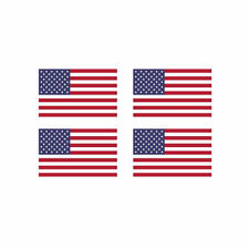 Juego de 4 tatuajes temporales con bandera de EE. UU. impermeables dura 1 semana Estados Unidos América segunda mano  Embacar hacia Mexico