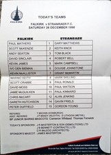 Falkirk stranraer scottish for sale  GRANGEMOUTH