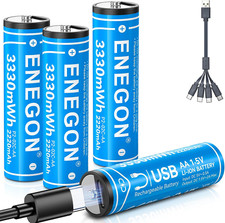 Batterie ricaricabili 1.5v usato  Roma