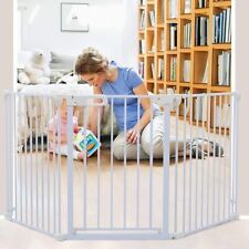 Portão de bebê extra largo ajustável quintal cerca dobrável para cachorro 3 painéis, usado comprar usado  Enviando para Brazil