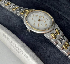 Relógio feminino Hermes Meteor pulseira combinada prata dourada quartzo SS usado comprar usado  Enviando para Brazil