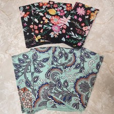 8 Vera Bradley Fan Flowers & Tangerine Twist Guardanapo Tecido Novo comprar usado  Enviando para Brazil