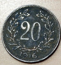 1916 austria heller for sale  USA