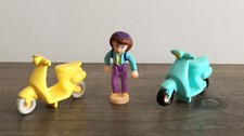 Boneca Polly Pocket roxa 95 e 2 ciclomotores scooters 2000 trônicos da moda celular comprar usado  Enviando para Brazil