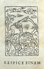 1538 ~ De Doctrina Moriendi, Art of Dying, Macabre, Death, Woodcut, Rare comprar usado  Enviando para Brazil