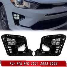 Usado, Par de lâmpadas de neblina para Kia Rio 2021-2023 LED DRL luz de circulação diurna seta comprar usado  Enviando para Brazil