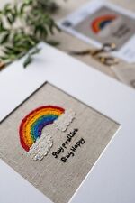 Regenbogen stickstich kunstset gebraucht kaufen  Versand nach Germany
