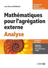 Mathématiques agrégation ext d'occasion  Bubry