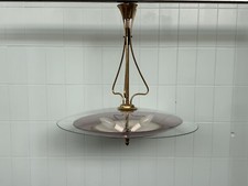 Lampadario tondo vetro usato  Martignacco