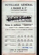 Paris outillage scies d'occasion  Baugy