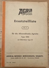 Ersatzteilliste agria allzweck gebraucht kaufen  Rheinmünster