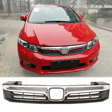 Front Bumper Hood Grille Grill W/Chrome Trim For Honda Civic 4 Door Sedan 2012 na sprzedaż  Wysyłka do Poland