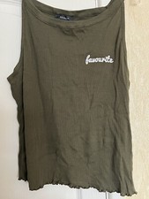 Primark khaki top for sale  HAVANT