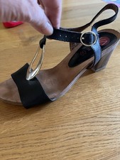 Bene ledersandalen schwarz gebraucht kaufen  Stahnsdorf