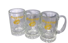 Canecas de cerveja Frostop Root 4,5” vidro pesado conjunto de três coloque-as em seu freezer!, usado comprar usado  Enviando para Brazil