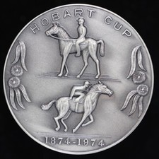 Medalha de prata Tasmanian Numismatic Society Hobart Cup 1974 (Sc73/L55 comprar usado  Enviando para Brazil