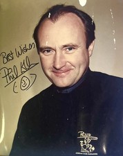 Genesis : Phil Collins - Signed Autograph - 1980’s Large Promo Photo - COA comprar usado Genesis : Phil Collins - Signed Autograph - 1980’s Large Promo Photo - COA comprar usado  Enviando para Brazil