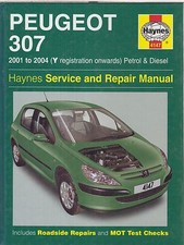 MANUAL DE REPARO DO PROPRIETÁRIO PEUGEOT 307 1.4 1.6 2.0 GASOLINA E 1.4 2.0 DIESEL 2001-04 comprar usado  Enviando para Brazil