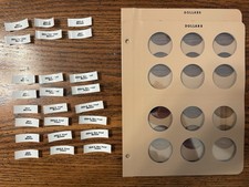 2 páginas de dólares grandes em branco Dansco e 24 etiquetas personalizadas para Grequaspenc-0 comprar usado  Enviando para Brazil