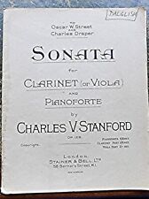 Stanford sonata clarinet for sale  YORK