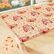 Capas de mesa ajustadas elásticas impermeáveis para caminhões Abóbora para mesas de 6 pés comprar usado  Enviando para Brazil