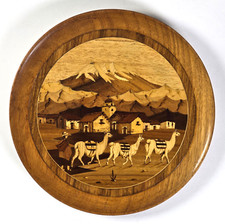 Vtg marquetry wood for sale  Auburn
