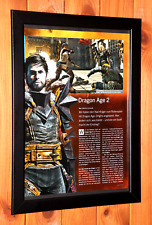 Dragon Age II 2 Xbox 360 macOS PS3 raro pequeno pôster promocional / página de anúncio emoldurada. comprar usado  Enviando para Brazil