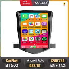 4+64G para Chevrolet Cruze 2009-2015 rádio de carro estéreo GPS BT FM Android14 Carplay comprar usado  Enviando para Brazil
