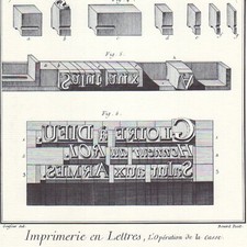 Imprimerie lettres gravure d'occasion  Quimper