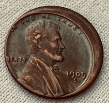 EUA LINCOLN 1909S V.D.B. MOEDA ERROR EXONUMIA. MUITO RARO!!, usado comprar usado  Enviando para Brazil