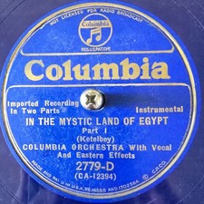 78rpm 10" Columbia 2779 Columbia Orch. - In The Mystic Land of Egypt comprar usado  Enviando para Brazil