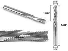 Diâmetro 3/8 pol. Broca roteadora CNC 3 flautas corte espiral extremidade áspera moinho - haste 3/8" comprar usado  Enviando para Brazil