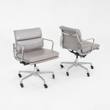 2006 Herman Miller Eames cadeira de mesa de gerenciamento almofada macia em couro cinza 6x disponível, usado comprar usado  Enviando para Brazil