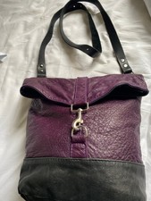 DEADBEAT Fabulosa Bolsa de Ombro de Couro Macio Feita à Mão/Tooled Roxa.14”x10x5” comprar usado  Enviando para Brazil
