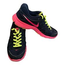 Tênis de corrida Nike feminino Revolution 2 554900-463 preto rosa com cadarço tamanho 9.5 comprar usado  Enviando para Brazil