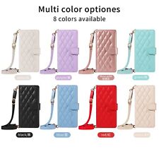 Usado, Capa carteira de couro tiracolo telefone para Samsung Galaxy A10 A13 A14 A15 A35 A54 comprar usado  Enviando para Brazil