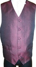 Mens burgundy waistcoat for sale  GRIMSBY