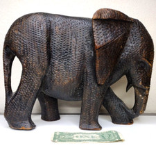 Rustic wooden elephant for sale  Austin