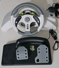 Volante e pedais de corrida originais Xbox 360 Mad Catz MC2 ACCUDRIVE, usado comprar usado  Enviando para Brazil