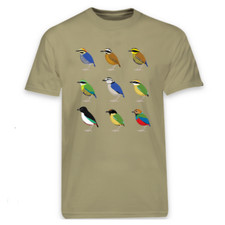 Usado, *** NOVO*** ORIENTAL BIRD CLUB - NOVO PARA 2024 - '9 PITTAS T-SHIRT' MK.2 comprar usado  Enviando para Brazil