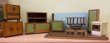Móveis vintage retrô infantis feitos à mão para bonecas de madeira comprar usado  Enviando para Brazil