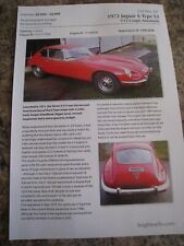 1972 jaguar type for sale  BRISTOL