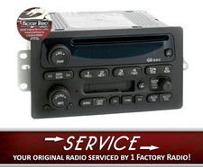 SERVIÇO de remanufatura para 2003-05 Chevy GMC caminhão rádio AM FM reprodutor de cassete CD comprar usado  Enviando para Brazil