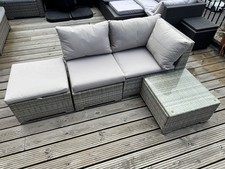 Rattan modular sofa for sale  WATFORD