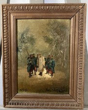 Antique oil panel d'occasion  Expédié en Belgium