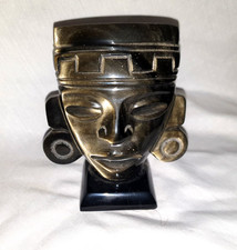 Sculpture maya obsidienne d'occasion  Levallois-Perret