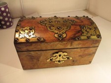 Walnut brass tea for sale  LOCHGILPHEAD