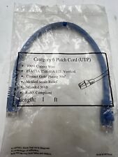 Cabo Patch Cord UTP Cat6 categoria 6 azul comprar usado  Enviando para Brazil